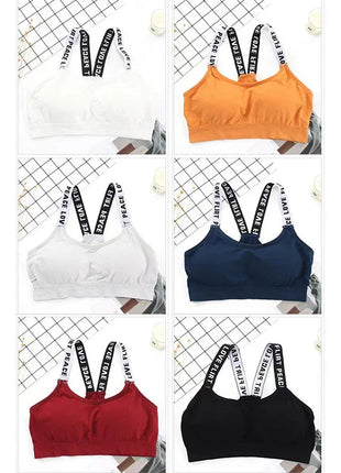 Women Sexy Sports Bra Tops For Gym Top Fitness Yoga Female Pad Sportswear Vest Tank Tops Sport Push Up Sports Bras Underwear www.AmBreak.com