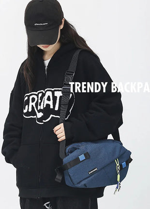 High Quality Nylon Panelled Waist Packs 2024 New Brand Unisex Chest Pack Casual Outdoor Travel Crossbody Bag Men Wasit Belt Bags www.AmBreak.com