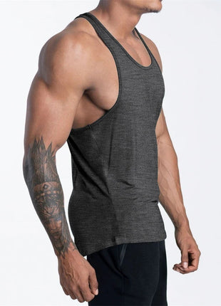 Men's Sports Fitness Tank Top Summer GYM Training  Undershirt Running Basketball Quick Drying Breathable loose Tank Top men tops www.AmBreak.com
