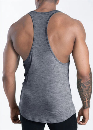 Men's Sports Fitness Tank Top Summer GYM Training  Undershirt Running Basketball Quick Drying Breathable loose Tank Top men tops www.AmBreak.com