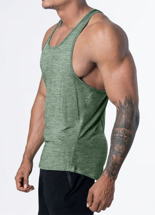 Men's Sports Fitness Tank Top Summer GYM Training  Undershirt Running Basketball Quick Drying Breathable loose Tank Top men tops www.AmBreak.com