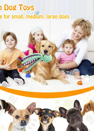 Pet Plush Toy Cat Dog Voice Octopus Shell Puzzle Toy Bite Resistant Interactive Pet Dog Teeth Cleaning Chew Toy Pet Supplies www.AmBreak.com