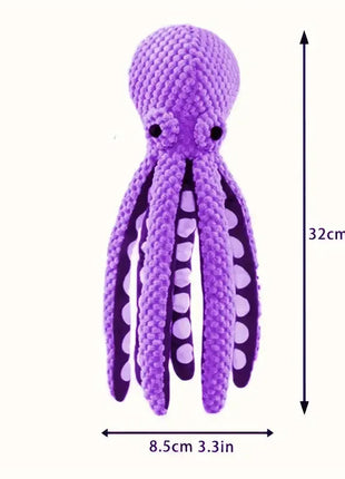 Pet Plush Toy Cat Dog Voice Octopus Shell Puzzle Toy Bite Resistant Interactive Pet Dog Teeth Cleaning Chew Toy Pet Supplies www.AmBreak.com