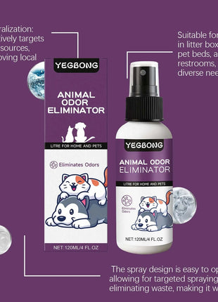 Pet deodorant spray, clean odor, clean dog and cat litter, litter, antibacterial disinfection, pet deodorant www.AmBreak.com