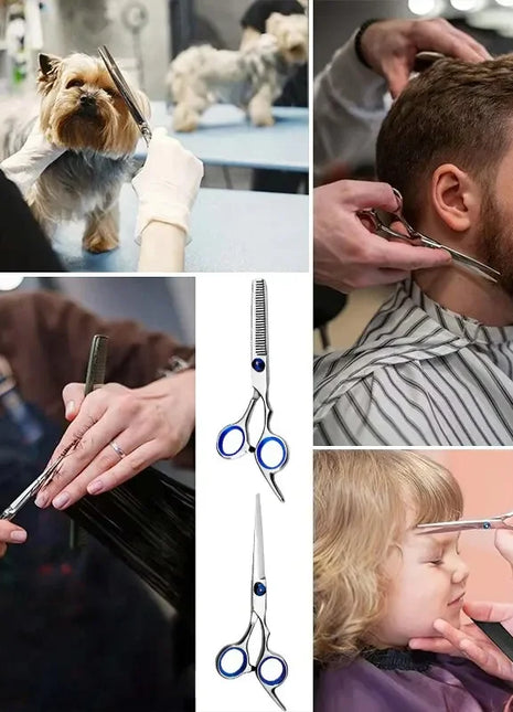 Hairdressing Scissors Stainless Steel Professional Hairdressing Scissors Cutting Thinning Scissors Barber Shear Home Salon