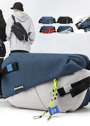 High Quality Nylon Panelled Waist Packs 2024 New Brand Unisex Chest Pack Casual Outdoor Travel Crossbody Bag Men Wasit Belt Bags www.AmBreak.com