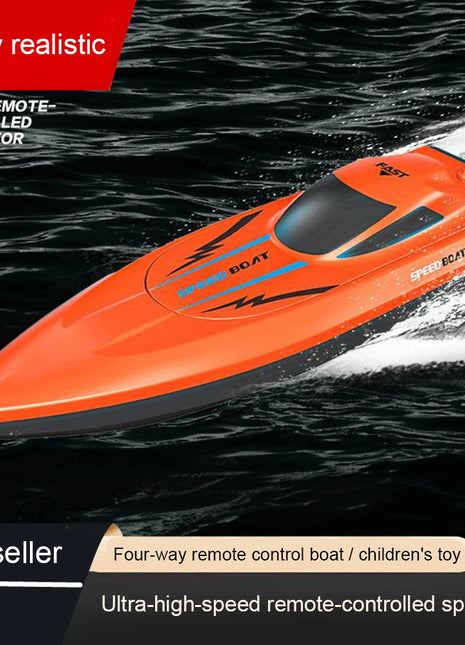 Children's Remote Control Boat Toy Submersible High Speed Speedboat  Simulated Electric Ship Boys' Watercraft Model