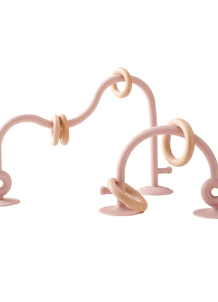 Baby Toy Silicone Educational Toys Infant Montessori Toy Teething Track Maze Wooden Roller Coaster Bead Baby Accessory Teether