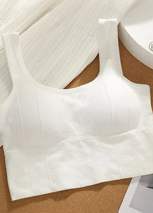 Breathable Sports Bra Anti-Sweat Fitness Top Women Seamless Yoga Bra Shockproof Crop Top Push Up Sport Bra Gym Workout Top www.AmBreak.com