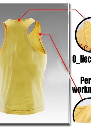 Gym Vest Fitness Shirt Muscle Man Singlet Men Tank Tops Stringer Sleeveless Sweatshirt Men's Singlets Top for Fitness Clothing www.AmBreak.com