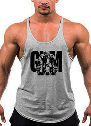 Gym Bodybuilding Tank Tops Fashion Y-back Suspenders Vests Cotton Breathable Sleeveless Singlets Mens Fitness Muscle Sport Shirt www.AmBreak.com