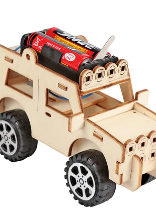DIY Science Toys Children Educational STEM Projects Kits 3D Assemble Car Boat Model Wood Puzzle Toy Scientific Experiment Kit