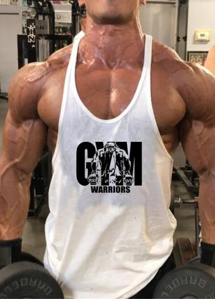 Gym Bodybuilding Tank Tops Fashion Y-back Suspenders Vests Cotton Breathable Sleeveless Singlets Mens Fitness Muscle Sport Shirt www.AmBreak.com