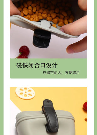 Pet  Portable Training Pouch Dog Dog Training Waist Bag  Snack Prizes Treat Bag Pet Treat Pouch Delicious Bag Pet snack bag www.AmBreak.com