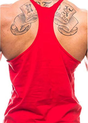 Gym Bodybuilding Tank Tops Fashion Y-back Suspenders Vests Cotton Breathable Sleeveless Singlets Mens Fitness Muscle Sport Shirt www.AmBreak.com