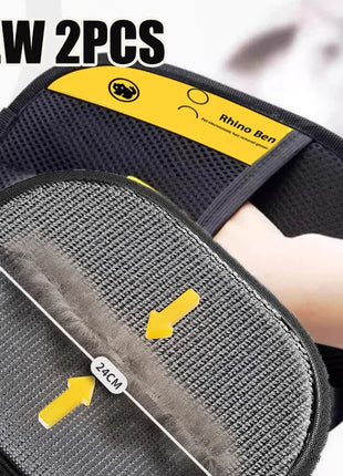 Pet Hair Cleaning And Collection Gloves Pet Double-sided Multi-functional Beauty Glove Tool Reduce The Pressure Of Pet Ownership www.AmBreak.com