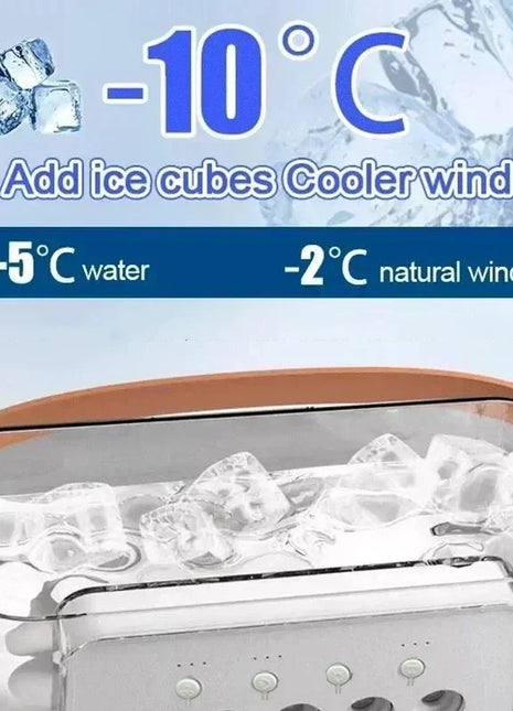 New 3 In 1 Fan AIr Conditioner Household Small Air Cooler LED Night Light Portable Humidifier Air Adjustment Fan Office Home Fan