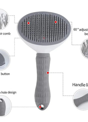 Pet Dog Hair Brush Cat Comb Pet Hair Remover Brush for Dogs Cats Puppy Kitten Grooming Tools Dogs Accessories Pet Supplies www.AmBreak.com