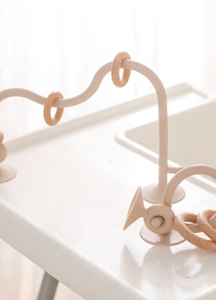 Baby Toy Silicone Educational Toys Infant Montessori Toy Teething Track Maze Wooden Roller Coaster Bead Baby Accessory Teether