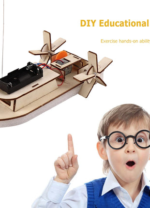 DIY Science Toys Children Educational STEM Projects Kits 3D Assemble Car Boat Model Wood Puzzle Toy Scientific Experiment Kit