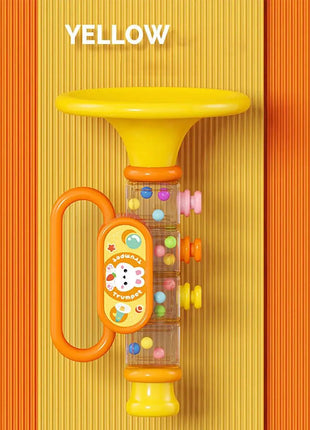 Children's trumpet toy, blowing music, playing instruments, harmonica, whistle, male and female toys