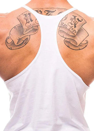 Top Gyms Men's Clothes Tank Vest Gym Shirt Undershirt Man Sportswear Bodybuilding Workout Vests Muscle Clothing Brand Fitness www.AmBreak.com