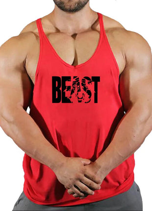 Gym Vest Fitness Shirt Muscle Man Singlet Men Tank Tops Stringer Sleeveless Sweatshirt Men's Singlets Top for Fitness Clothing www.AmBreak.com