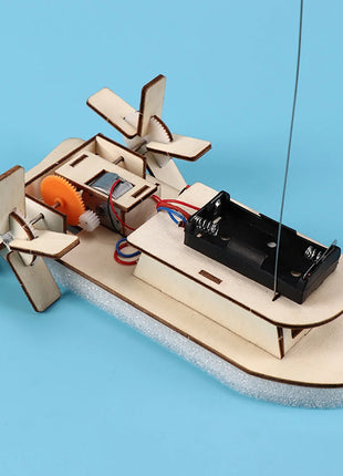 DIY Science Toys Children Educational STEM Projects Kits 3D Assemble Car Boat Model Wood Puzzle Toy Scientific Experiment Kit