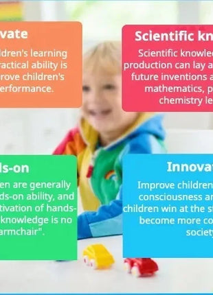 DIY Wooden Remote Control Car Wooden Four Wheel Drive Racing Assembling Science Experiment Kits KIDS STEM Educational Toy