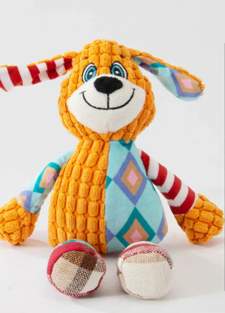 Pet Plush Toy Cat Dog Puzzle Toy Cute Animals Bite Resistant Interactive Squeaky Pet Dog Teeth Cleaning Chew Toy Pet Supplies www.AmBreak.com