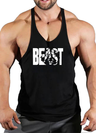Gym Vest Fitness Shirt Muscle Man Singlet Men Tank Tops Stringer Sleeveless Sweatshirt Men's Singlets Top for Fitness Clothing www.AmBreak.com