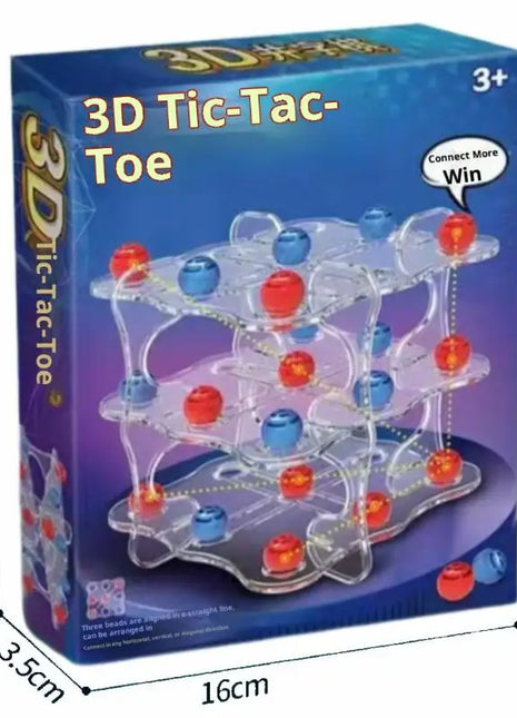 1 Set Interactive Chess Board Game Toy 3D TIC-TAC-TOE Game Easy To Play Educational Toys Squares Strategy Table Games