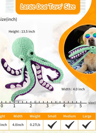 Pet Plush Toy Cat Dog Voice Octopus Shell Puzzle Toy Bite Resistant Interactive Pet Dog Teeth Cleaning Chew Toy Pet Supplies www.AmBreak.com