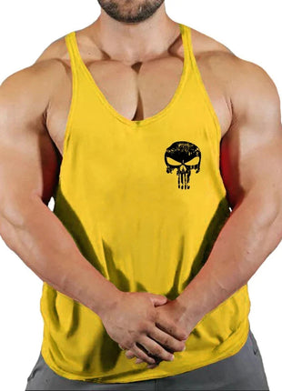 Top Gyms Men's Clothes Tank Vest Gym Shirt Undershirt Man Sportswear Bodybuilding Workout Vests Muscle Clothing Brand Fitness www.AmBreak.com