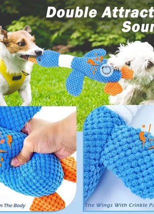 Indestructible Cat Dog Toys for Aggressive Chewers Cats Dogs,Chew Squeak Toy Cats Dogs Interactive Plush Doll Pet Products