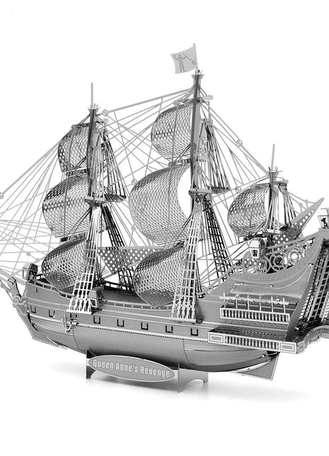 Black Pearl Pirate Ship 3D Metal Puzzle Model Kits DIY Laser Cut Puzzles Jigsaw Toy For Children