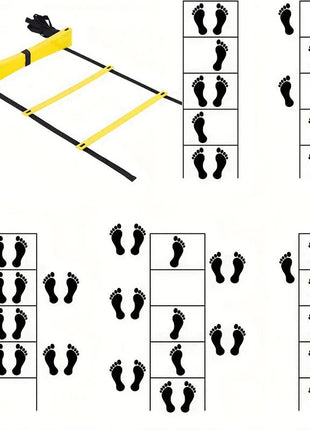 Agility Ladders Nylon Straps For Speed Training And Sports Flexibility Agility Football Training Energy Ladder Equipment - www.AmBreak.com - 