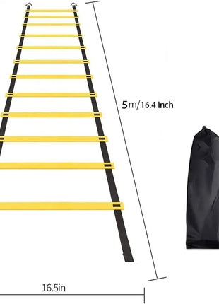 Agility Ladders Nylon Straps For Speed Training And Sports Flexibility Agility Football Training Energy Ladder Equipment - www.AmBreak.com - 