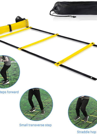 Agility Ladders Nylon Straps For Speed Training And Sports Flexibility Agility Football Training Energy Ladder Equipment - www.AmBreak.com - 