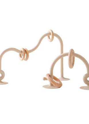 Baby Toy Silicone Educational Toys Infant Montessori Toy Teething Track Maze Wooden Roller Coaster Bead Baby Accessory Teether - www.AmBreak.com - 