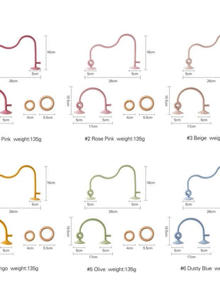 Baby Toy Silicone Educational Toys Infant Montessori Toy Teething Track Maze Wooden Roller Coaster Bead Baby Accessory Teether - www.AmBreak.com - 