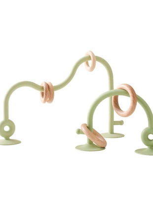 Baby Toy Silicone Educational Toys Infant Montessori Toy Teething Track Maze Wooden Roller Coaster Bead Baby Accessory Teether - www.AmBreak.com - 