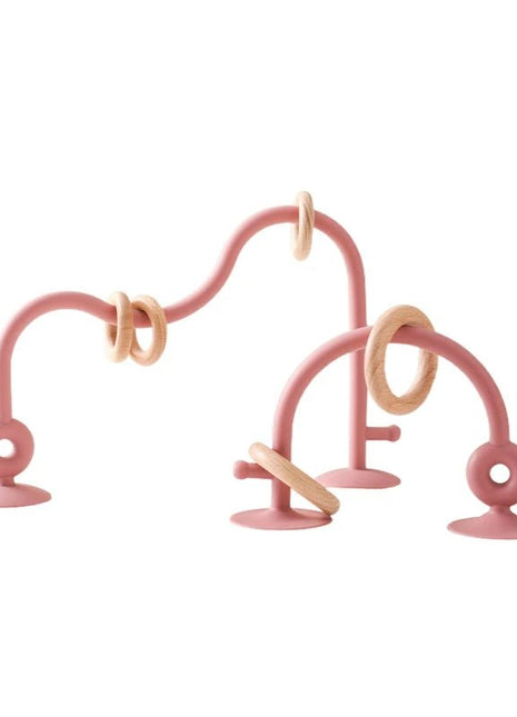 Baby Toy Silicone Educational Toys Infant Montessori Toy Teething Track Maze Wooden Roller Coaster Bead Baby Accessory Teether - www.AmBreak.com - 