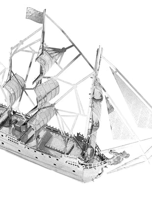 Black Pearl Pirate Ship 3D Metal Puzzle Model Kits DIY Laser Cut Puzzles Jigsaw Toy For Children - www.AmBreak.com - 