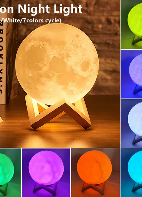 Book Light LED Moon Light Galaxy Light, Moon Night Light, Girl, Boy, Child Birthday Gift, Bedroom Decoration Indoor lighting - www.AmBreak.com - 