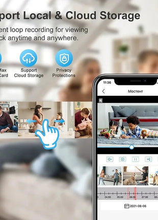 Bulb E27 Surveillance Camera Full Color Night Vision Automatic Human Tracking Zoom Indoor Security Monitor Wifi Miini IP Camera - www.AmBreak.com - 