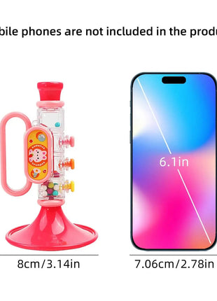 Children's trumpet toy, blowing music, playing instruments, harmonica, whistle, male and female toys - www.AmBreak.com - 