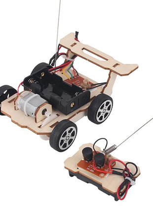 DIY Science Toys Children Educational STEM Projects Kits 3D Assemble Car Boat Model Wood Puzzle Toy Scientific Experiment Kit - www.AmBreak.com - 