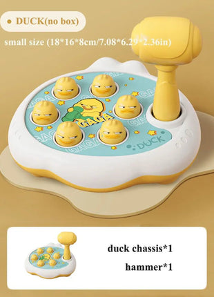 Duck/Frog/Pig Baby Toy Montessori Learning Game Educational Puzzle Gift for 12 24 Months Toddler Boy/Girl with Hammer - www.AmBreak.com - 