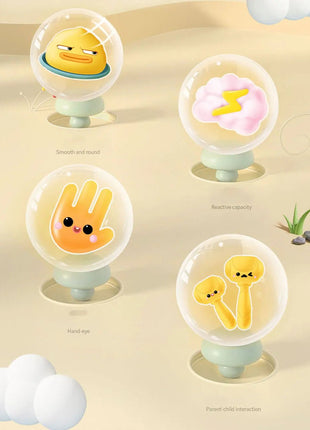 Duck/Frog/Pig Baby Toy Montessori Learning Game Educational Puzzle Gift for 12 24 Months Toddler Boy/Girl with Hammer - www.AmBreak.com - 